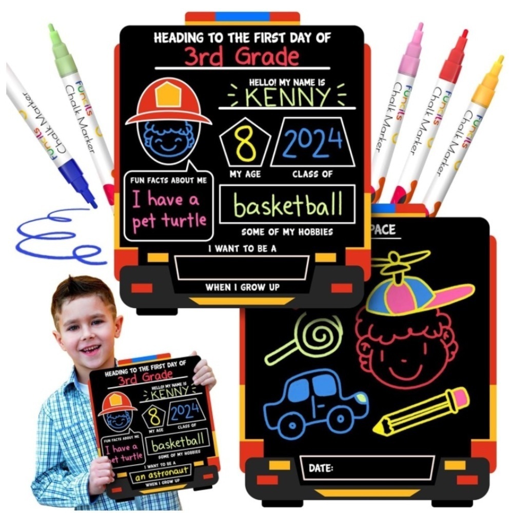 NWT First Day of School Chalkboard